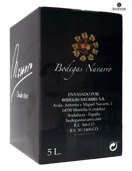 Palo Cortado Abocado Navarro Bag in Box 5L img2