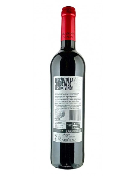 Besos_de_Vino_Garnacha_Viñas Viejas_contra_etiqueta