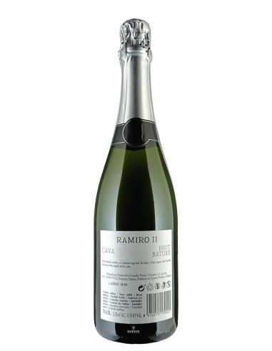Cava Ramiro II Brut Nature contra-etiqueta