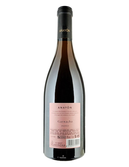 Vino Anayon Rosado Garnacha Contra Etiqueta