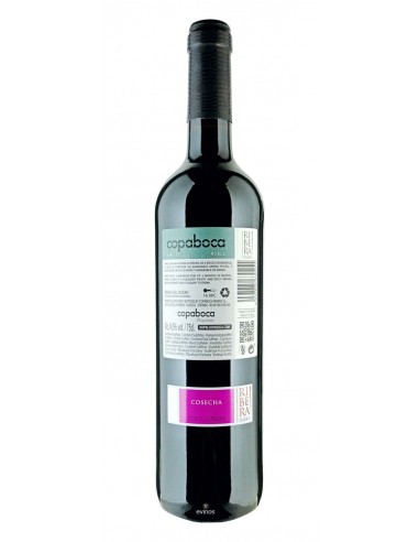 Copaboca Tinto Roble contra eiqueta