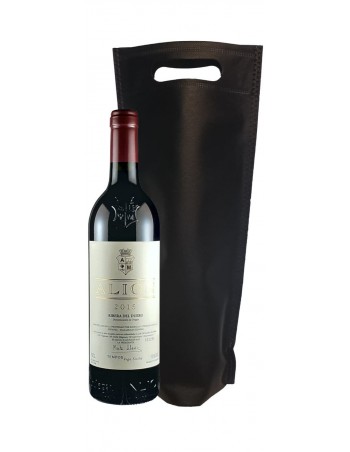 Bolsa Imitación Tela color negra Para una Botella