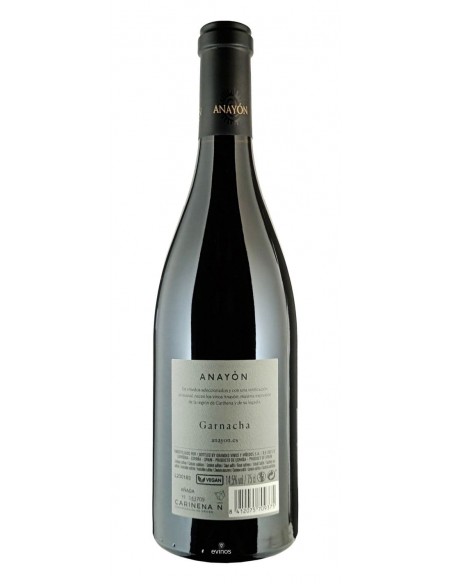 Anayon Garnacha contra etiqueta
