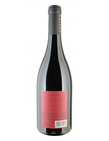 Anayon Cariñena tinto contra etiqueta