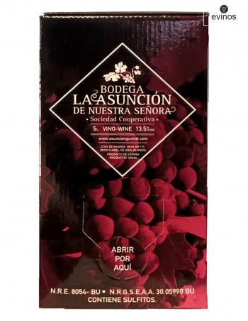 Tinto La Asunción Bag in Box 5L. 2