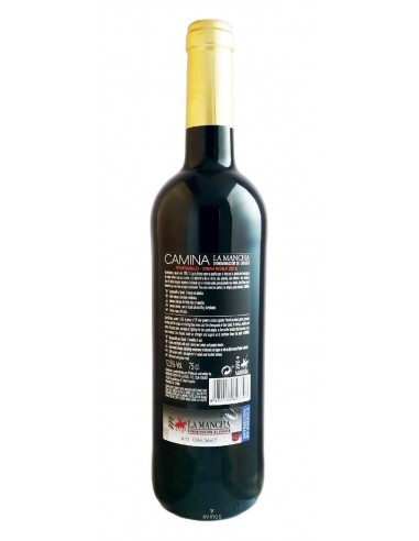 Camina Tinto Roble contra-etiqueta